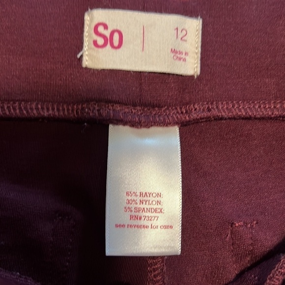 SO Girls Thermal Tunic and Plum Legging Set Size Large - Picture 10 of 11